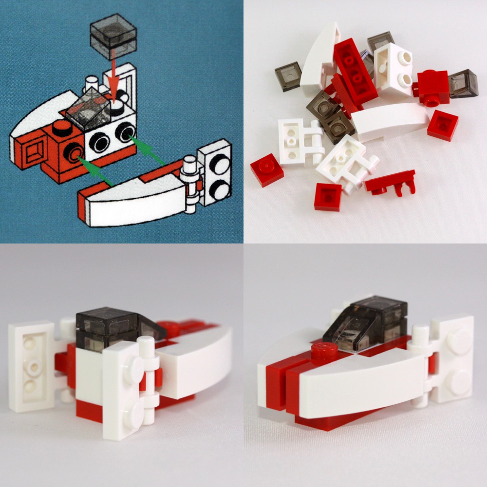 A micro-scale A-Wing Fighter